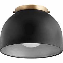 Quorum Dome 11" Flushmount - Noir - 3004-11-69