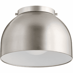 Quorum Dome 11" Flushmount - Satin Nickel - 3004-11-65
