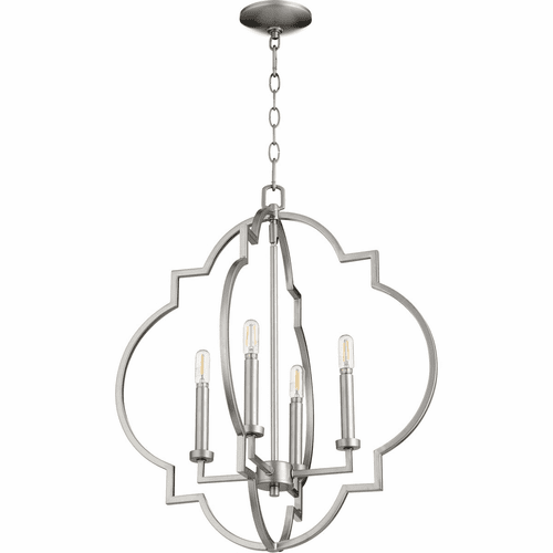 Quorum Dublin 21" 4-LT Pendant - Classic Nickel - 6942-4-64