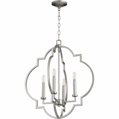 Quorum Dublin 21" 4-LT Pendant - Classic Nickel - 6942-4-64