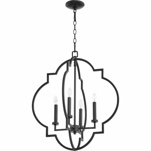 Quorum Dublin 21" 4-LT Pendant - Noir - 6942-4-69