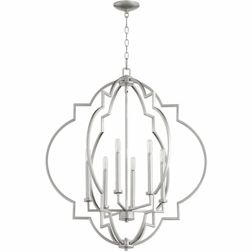 Quorum Dublin 30" 6-LT Pendant - Classic Nickel - 6842-6-64