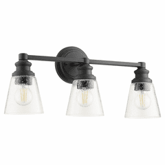 Quorum Dunbar 3-LT Bath Vanity Light - Noir  - 509-3-69