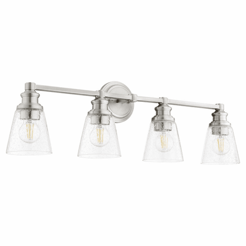 Quorum Dunbar 4-LT Bath Vanity Light - Satin Nickel  - 509-4-65