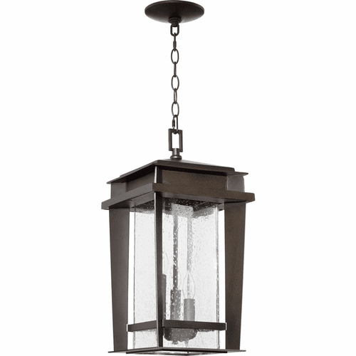 Quorum Easton 3-LT Pendant - Oiled Bronze - 7041-3-86