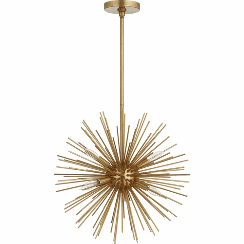 Quorum Electra 6-LT Pendant - Gold Leaf - 600-6-74