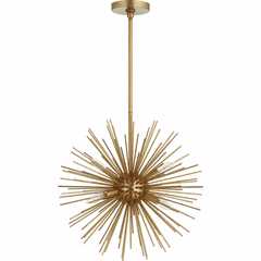 Quorum Electra 6-LT Pendant - Gold Leaf - 600-6-74 Quorum Electra 6-LT Pendant - Gold Leaf - 600-6-74