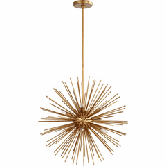 Quorum Electra 8-LT Pendant - Gold Leaf - 600-8-74
