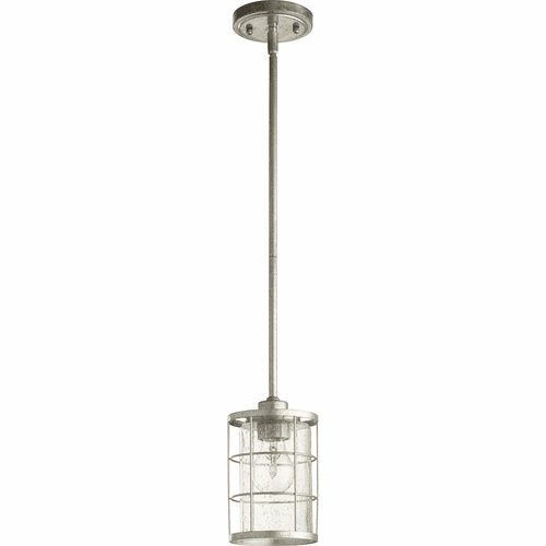 Quorum Ellis 1-LT Pendant - Tumbled Steel - 3364-7