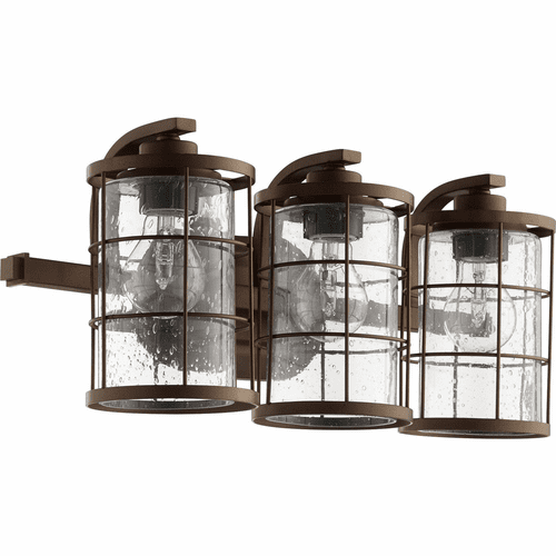 Quorum Ellis 3-LT Vanity - Oiled Bronze - 5364-3-86