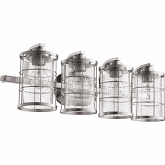 Quorum Ellis 4-LT Vanity - Satin Nickel - 5364-4-65