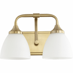 Quorum Enclave 2-LT Vanity - Aged Brass - 5059-2-80