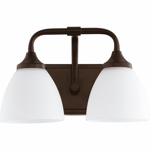 Quorum Enclave 2-LT Vanity - Oiled Bronze - 5059-2-86