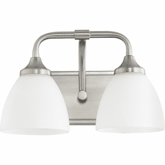Quorum Enclave 2-LT Vanity - Satin Nickel - 5059-2-65