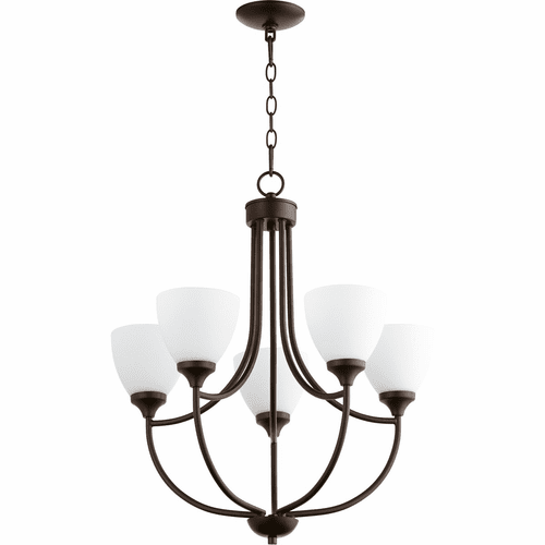 Quorum Enclave 5-LT Chandelier - Oiled Bronze - 6059-5-86