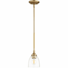 Quorum Enclave Pendant - Aged Brass W/ Clear/Seeded - 3059-280 Quorum Enclave Pendant - Aged Brass W/ Clear/Seeded - 3059-280