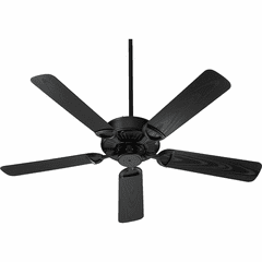 Quorum Estate Patio Fan 52" - Matte Black - 143525-599