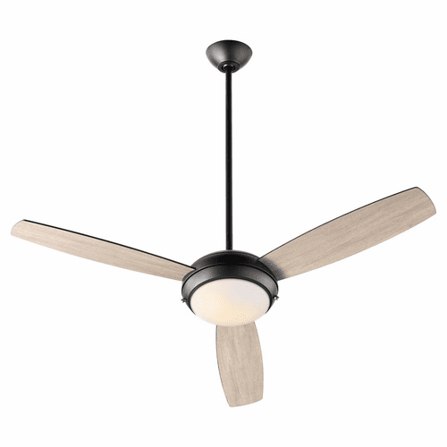 Quorum Expo 3-Blade 52" LED Ceiling Fan - Matte Black  - 20523-59
