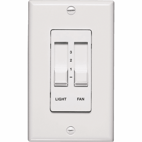 Quorum Fan/Light Slider Ceiling Fan Control - White - 7-1192-6