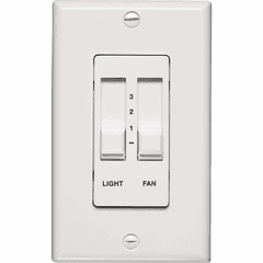 Quorum Fan/Light Slider Ceiling Fan Control - White - 7-1192-6