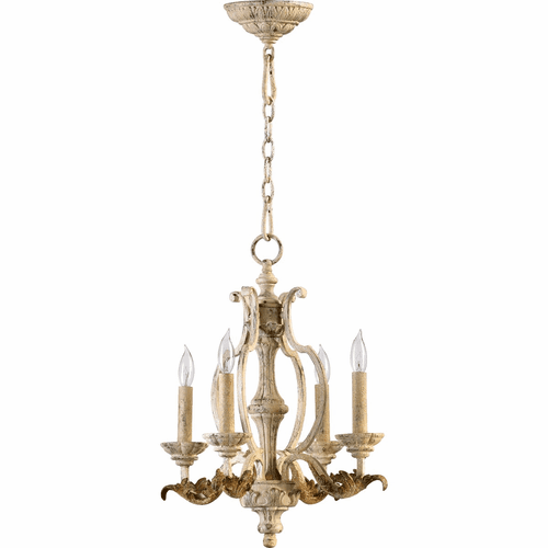 Quorum Florence 4-LT Chandelier - Persian White - 6037-4-70