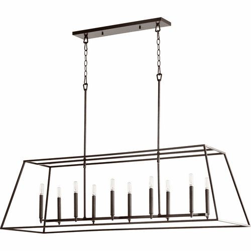 Quorum Gabriel 10-LT Linear Entry Light - Oiled Bronze - 654-10-86