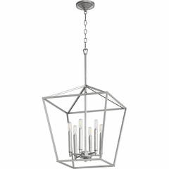 Quorum Gabriel 6-LT Entry Light - Classic Nickel - 604-6-64