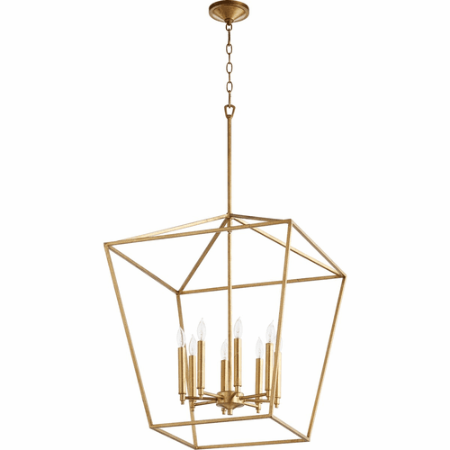 Quorum Gabriel 8-LT Entry Light - Gold Leaf - 604-8-74
