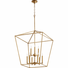 Quorum Gabriel 9-LT Entry Light - Gold Leaf - 604-9-74