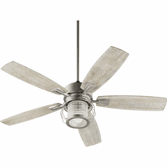 Quorum Galveston Ceiling Fan - Satin Nickel - 3525-65