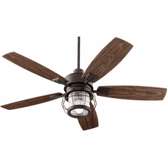Quorum Galveston Patio Fan Patio Fan - Oiled Bronze - 13525-86