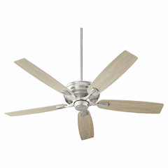 Quorum Gamble 60" 5-Blade Ceiling Fan - Satin Nickel  - 50605-65