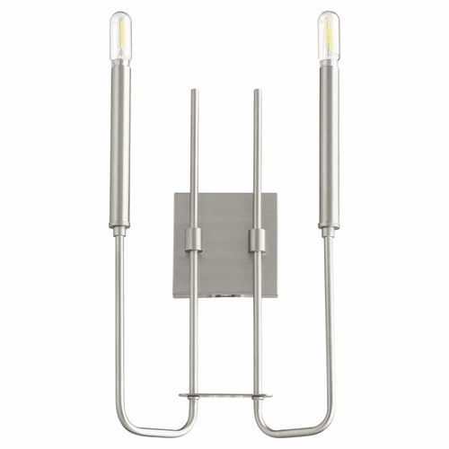 Quorum Hope 2-LT Wall Mount - Satin Nickel  - 530-2-65