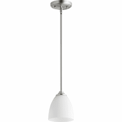 Quorum Jardin 1-LT Mini Pendant - Satin Nickel - 3127-65