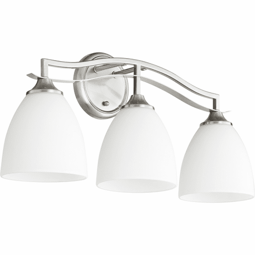 Quorum Jardin 3-LT Vanity - Satin Nickel - 5027-3-65