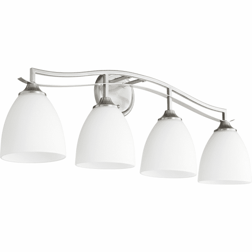 Quorum Jardin 4-LT Vanity - Satin Nickel - 5027-4-65