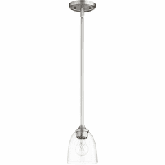 Quorum Jardin Pendant - Satin Nickel W/ Clear/Seeded - 3127-265 Quorum Jardin Pendant - Satin Nickel W/ Clear/Seeded - 3127-265
