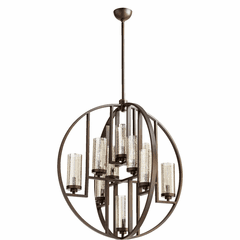 Quorum Julian 10-LT Chandelier - Oiled Bronze - 603-10-86 Quorum Julian 10-LT Chandelier - Oiled Bronze - 603-10-86