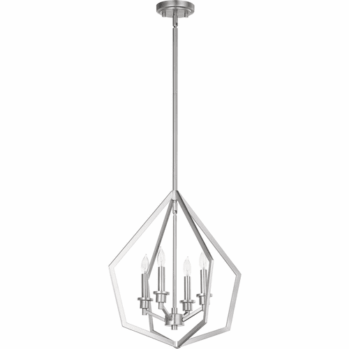 Quorum Knox 4-LT Pendant - Satin Nickel - 699-4-65
