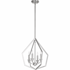 Quorum Knox 4-LT Pendant - Satin Nickel - 699-4-65