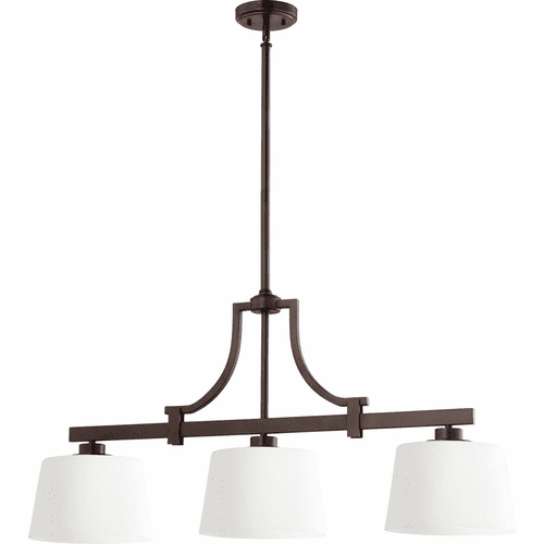 Quorum Lancaster 3-LT Island Light - Oiled Bronze - 6507-3-86