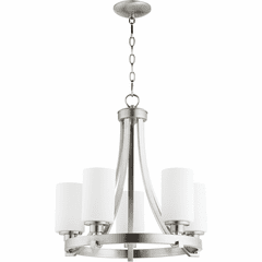Quorum Lancaster 5-LT Chandelier - Satin Nickel - 6207-5-65