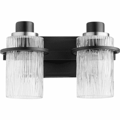 Quorum Lazo 2-LT Bath Vanity Light - Noir - 527-2-69 Quorum Lazo 2-LT Bath Vanity Light - Noir - 527-2-69