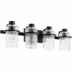 Quorum Lazo 4-LT Bath Vanity Light - Noir - 527-4-69 Quorum Lazo 4-LT Bath Vanity Light - Noir - 527-4-69