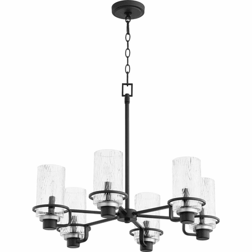 Quorum Lazo 6-LT Chandelier - Noir  - 627-6-69