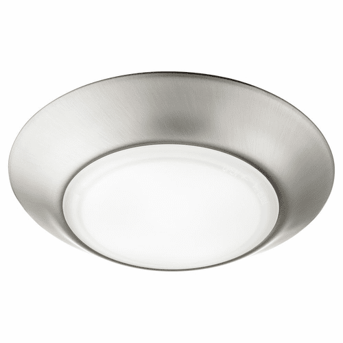 Quorum LED 6" 1-LT Outdoor Ceiling Mount - Satin Nickel  - 905-6-65