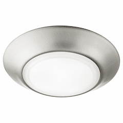 Quorum LED 6" 1-LT Outdoor Ceiling Mount - Satin Nickel - 905-6-65 Quorum LED 6" 1-LT Outdoor Ceiling Mount - Satin Nickel - 905-6-65