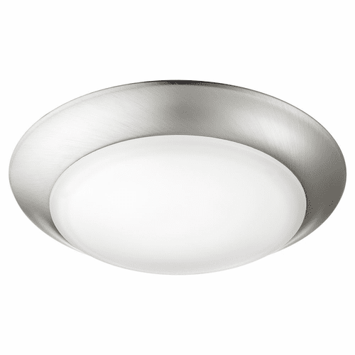 Quorum LED 7.5" 1-LT Outdoor Ceiling Mount - Satin Nickel  - 905-7-65