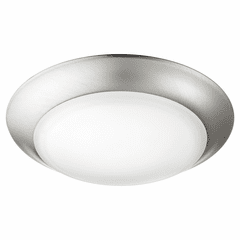 Quorum LED 7.5" 1-LT Outdoor Ceiling Mount - Satin Nickel  - 905-7-65