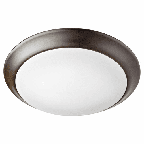 Quorum LED 9.5" 1-LT Outdoor Ceiling Mount - Oiled Bronze  - 905-10-86